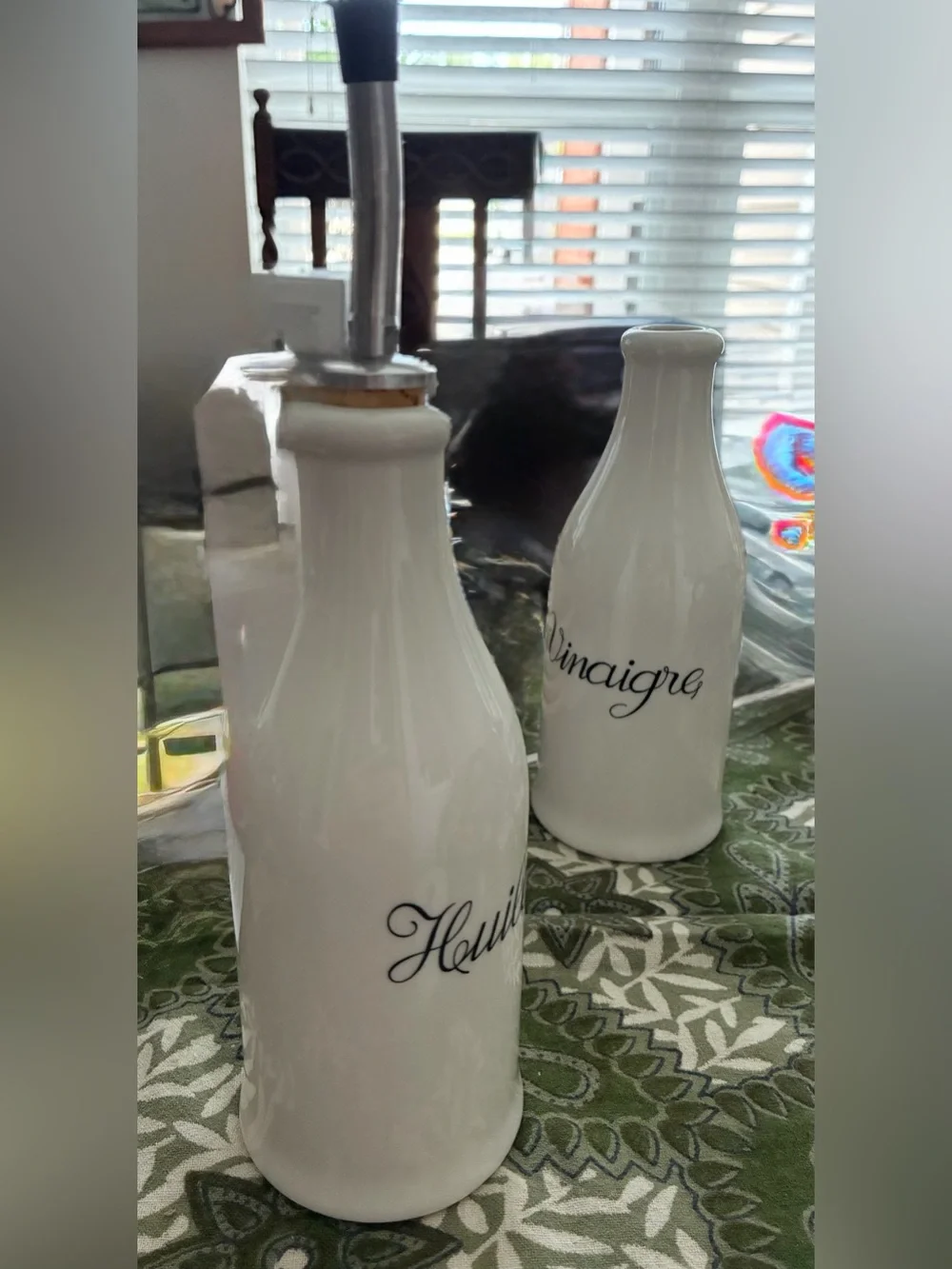 Revol France Oil & Vinegar MCM Cruet Set. EC. No chips, stains or scratches.